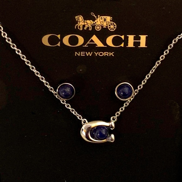 NWT Coach Necklace & Earrings Set’s 💙💚WINNER’S Choice- Bid to win!! - Picture 4 of 13